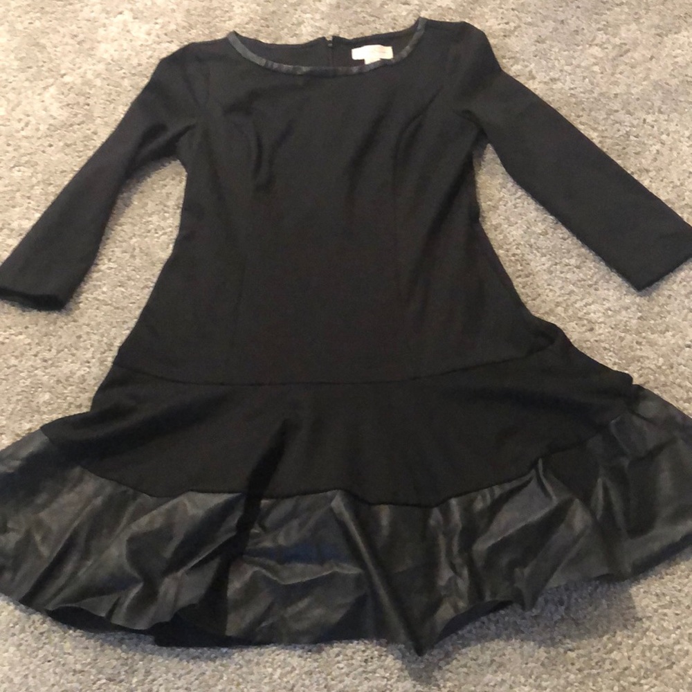 Black Jessica Simpson Dress with leather